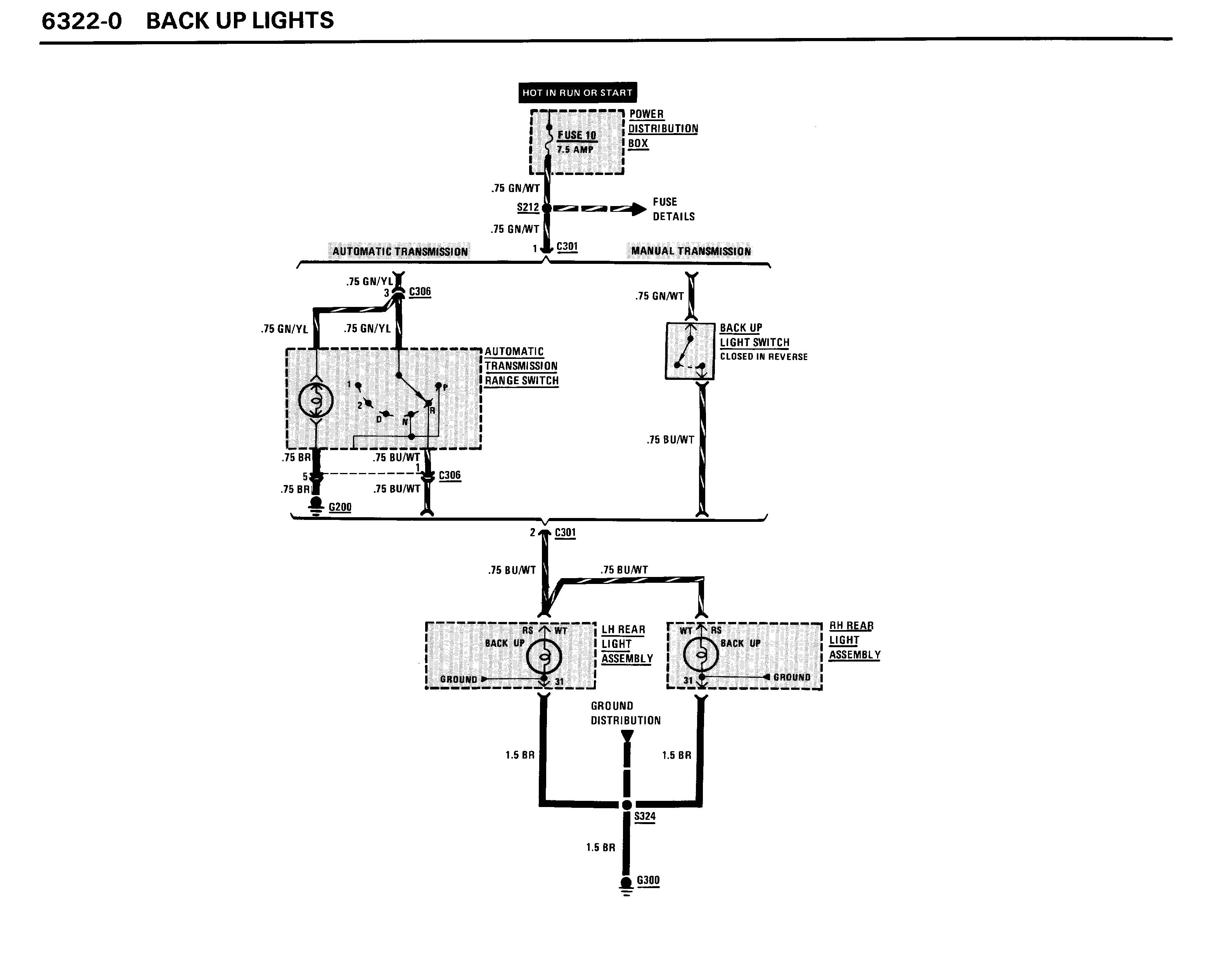 bmw reverse light wiring diagram