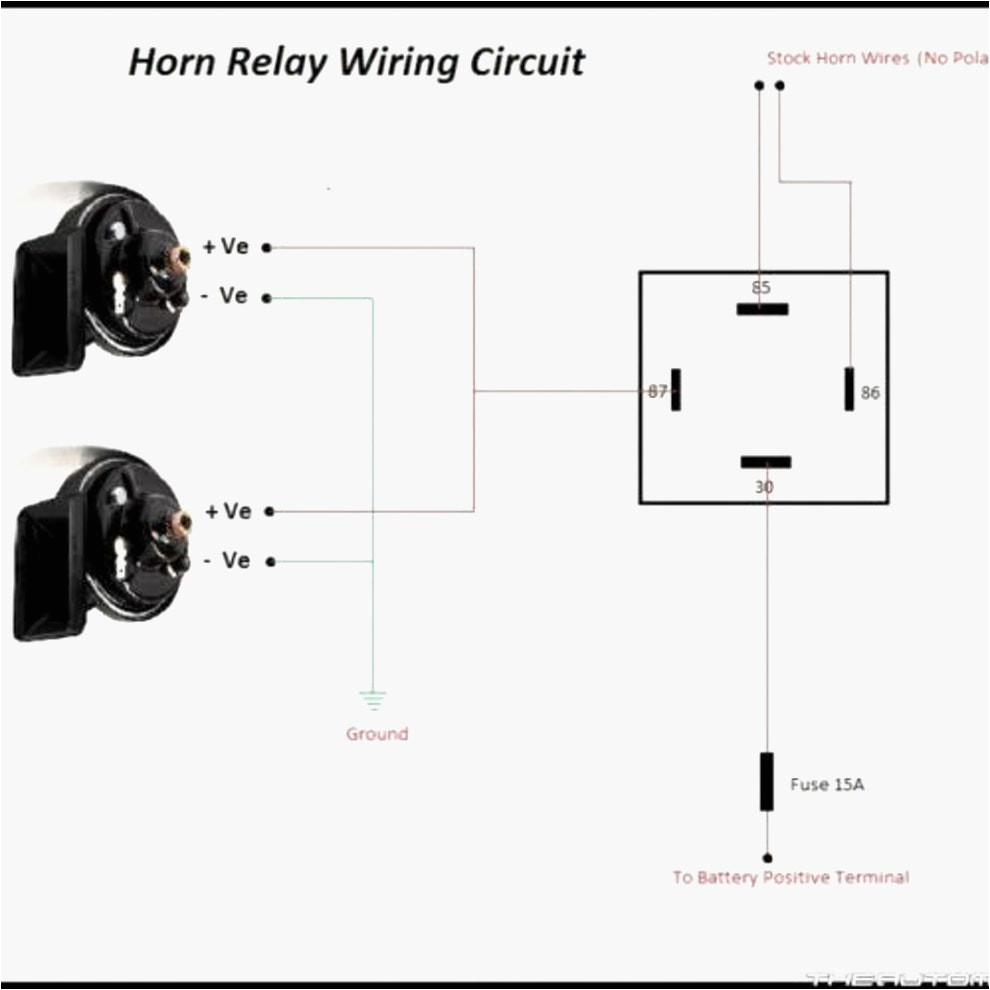 new horn relay wiring diagram horn relay simple youtube throughout jpg