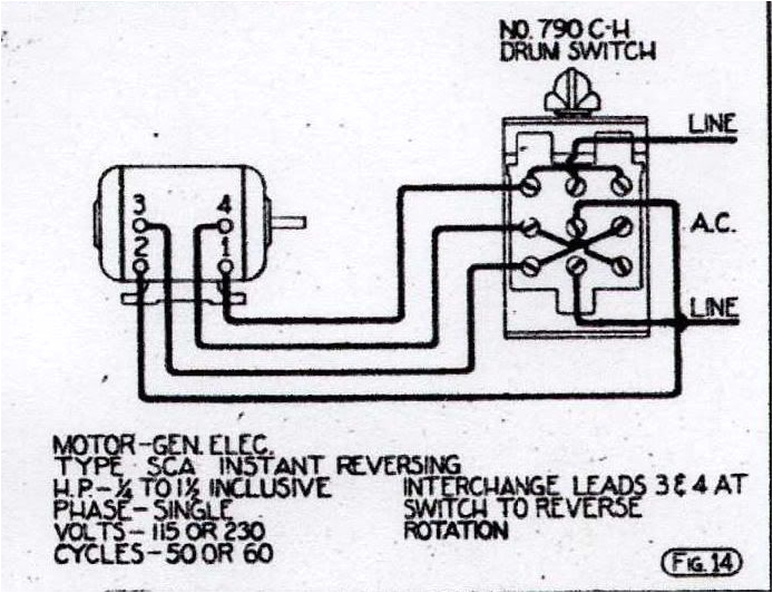 general electric 115 230 motor wiring diagram wiring schematic ge 5kh45 motor to a cutler hammer