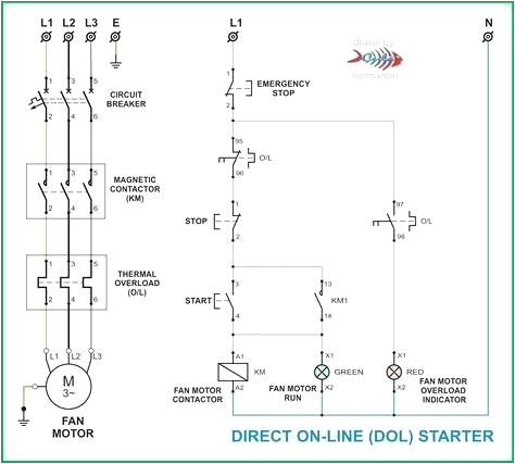 full size of starter panel wiring diagram save start stop and motor in of dol