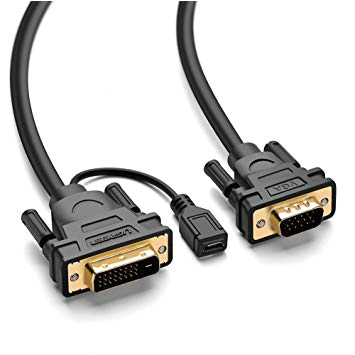 ugreen dvi auf vga kabel adapterkabel dvi i 24 1 stecker auf 15 vga