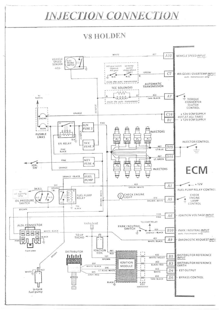 vl commodore wiring diagram