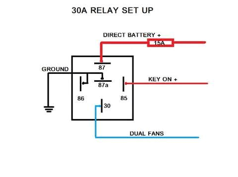 electric fans with relay wiring 12 volt dc electric cars electric fan installation schematic