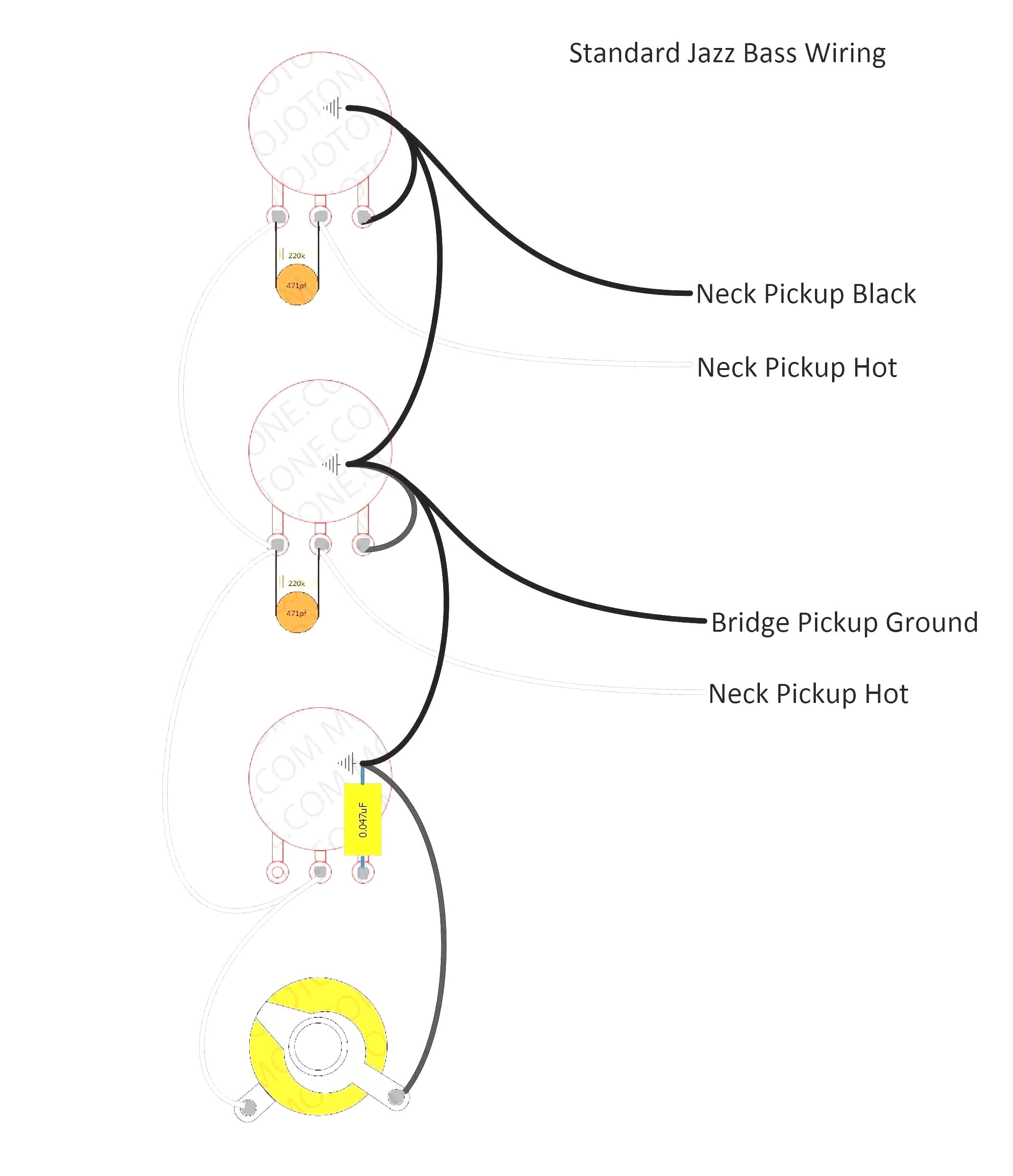 fender precision bass pickup wiring diagram