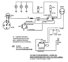ford tractor 12 volt conversion wiring diagrams late and 53 jubilee
