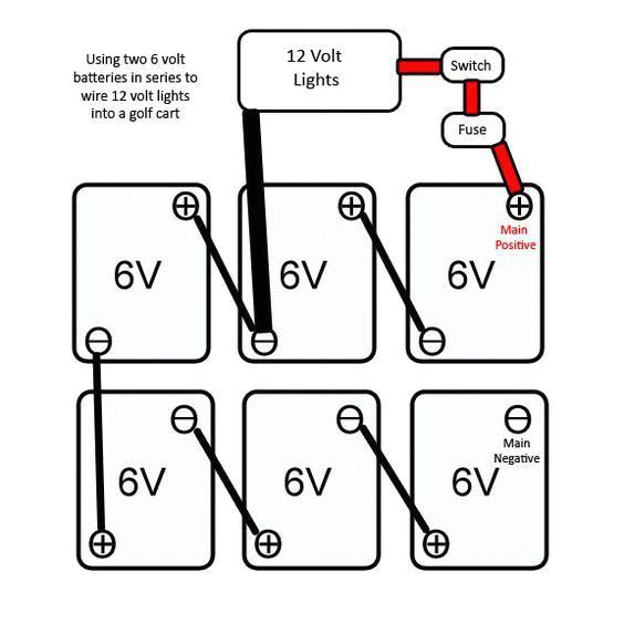 12 volt golf cart lights wiring no voltage reducer