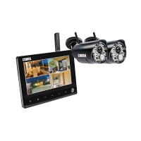 4 channel wireless surveillance system with 2 cameras