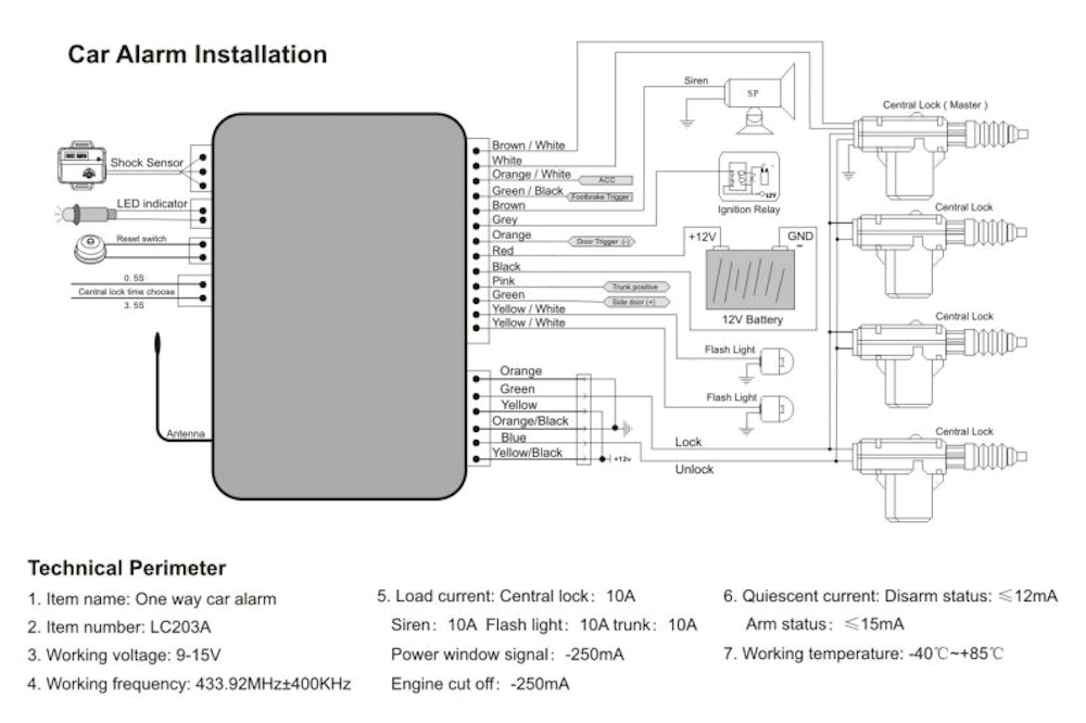 how to install a car alarm yourmechanic advice car alarm wiring diagram toyota car alarm diagram