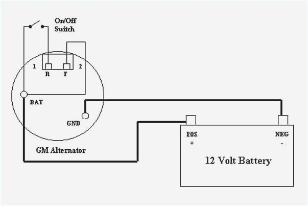 two wire alternator wiring diagram wiring diagram