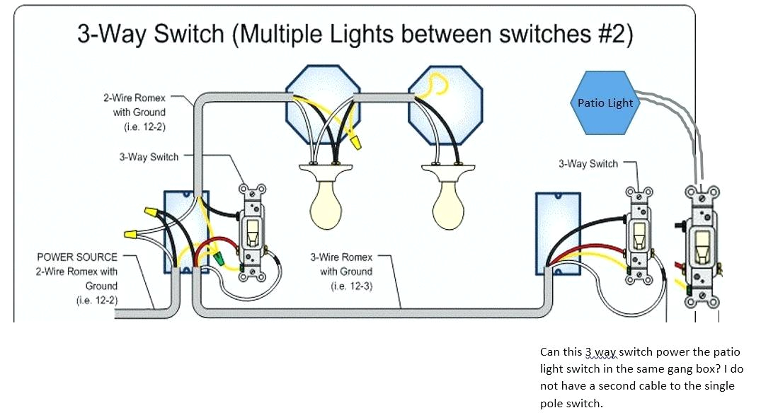 two pole switch can i power a single pole switch from the end of a 3 way home com two pole switch wiring diagram double pole switch wiring diagram pole switch wiring jpg