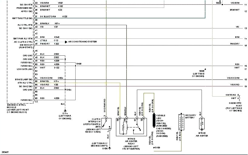 dodge ram diesel wiring diagram van radio schematics fuse infinity ring trailer for diagrams o
