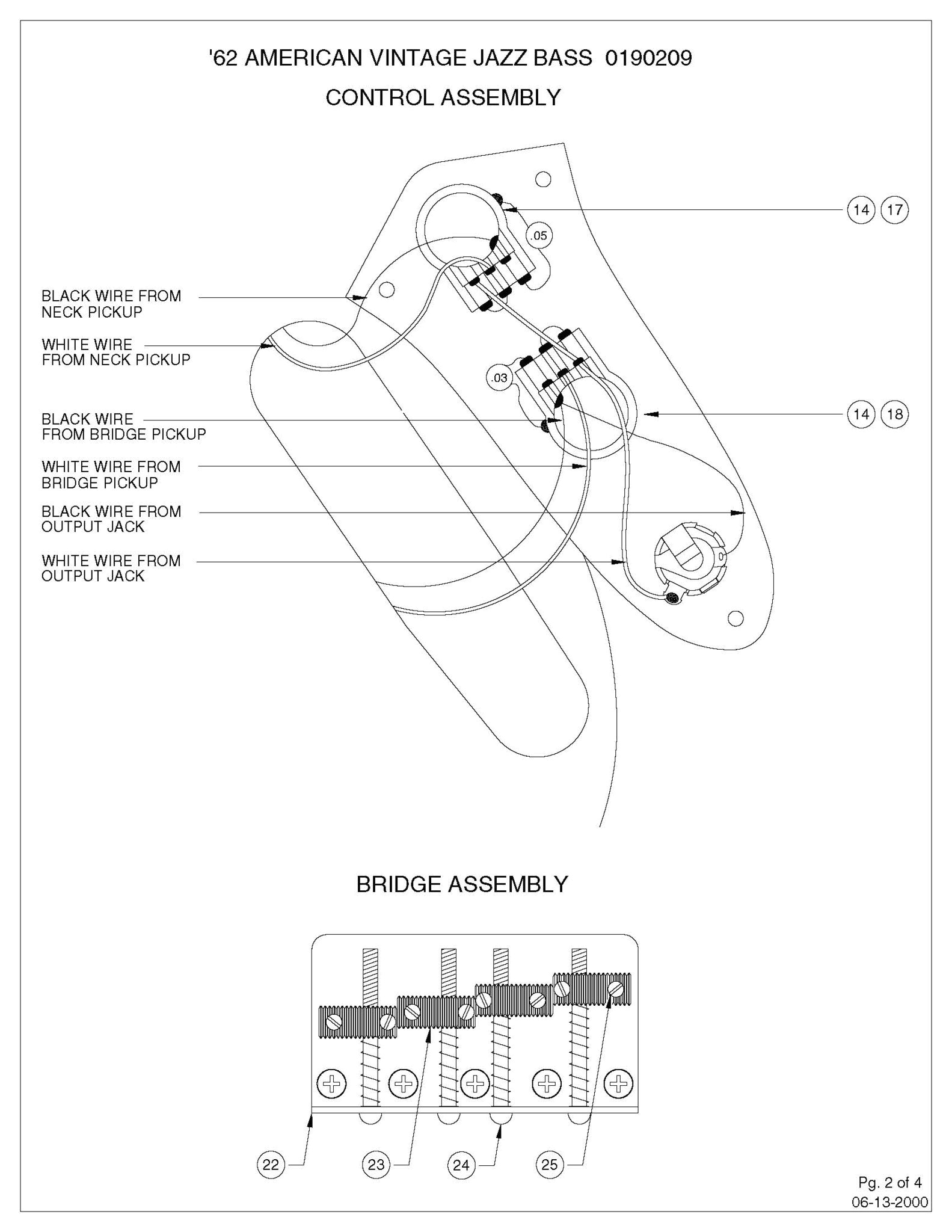 diagrams jazz bass concentric