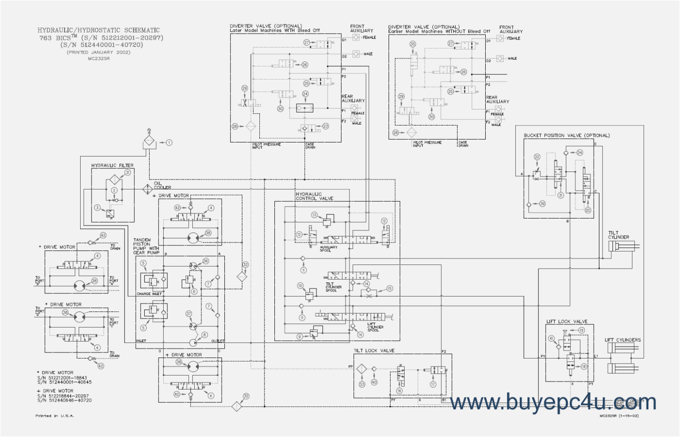 12 bobcat hydraulic schematic online schematic diagram bobcat 753 hydraulic control valve diagram png
