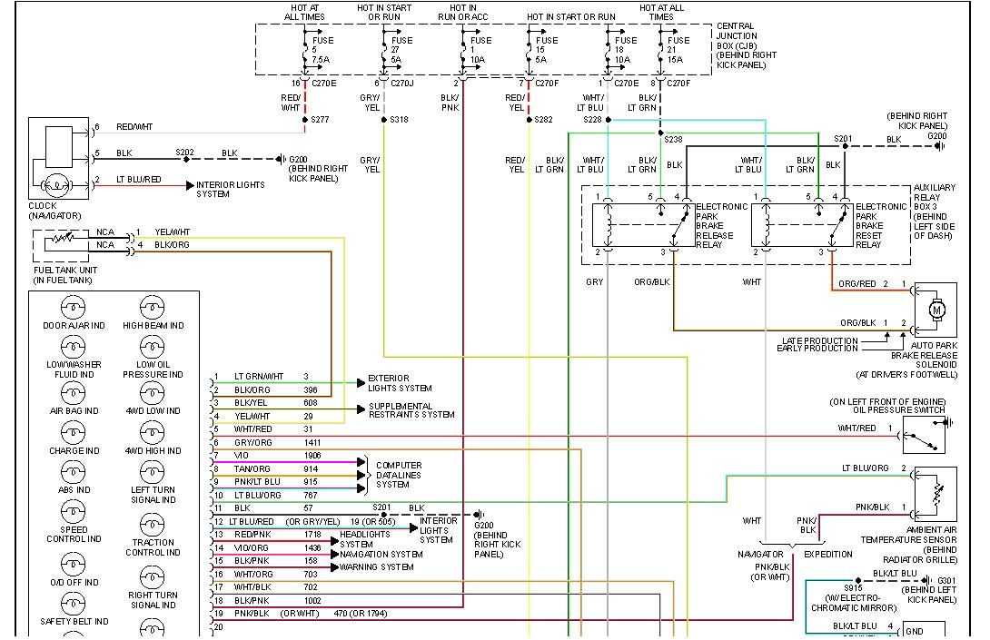 lincoln aviator wiring diagram