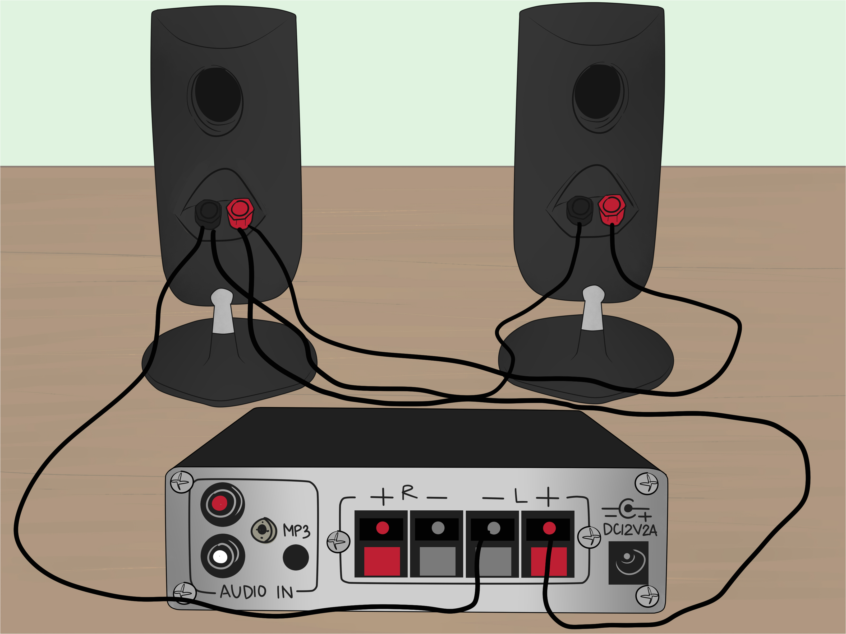 how to power two speakers with a one channel amp