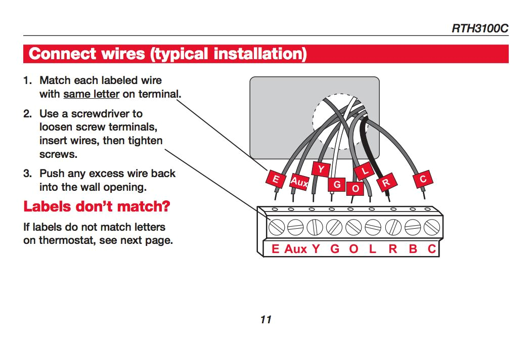 how wire a honeywell room thermostat honeywell thermostat wiring honeywell thermostat wiring diagram honeywell rth3100c thermostat