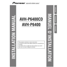 pioneer 50067 installation manual avh p6400cd 200252816