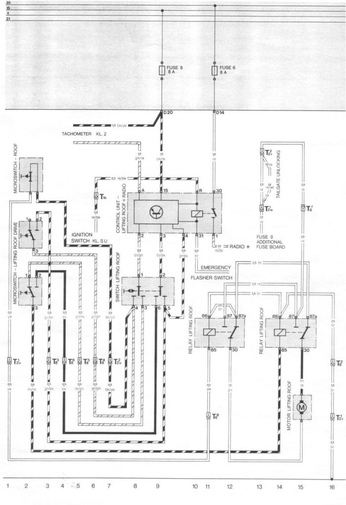 Porsche 928 Wiring Diagram Wiring Diagram Type 924 S Model 87 Sheet ...