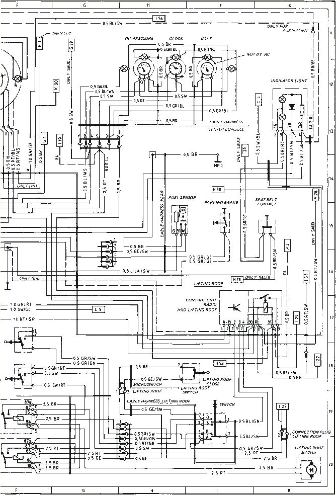 wiring diagram type 924 s model 87 sheet porsche 944 electrics wiring diagram type 924 s