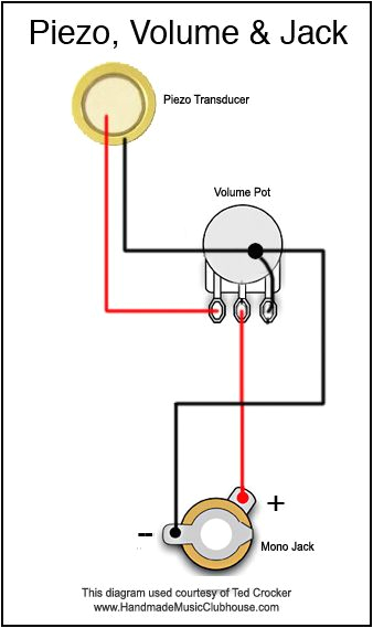 piezo wiring diagram 4 ways to electrify your cigar box guitars with piezo pickup4 ways to electrify your cigar