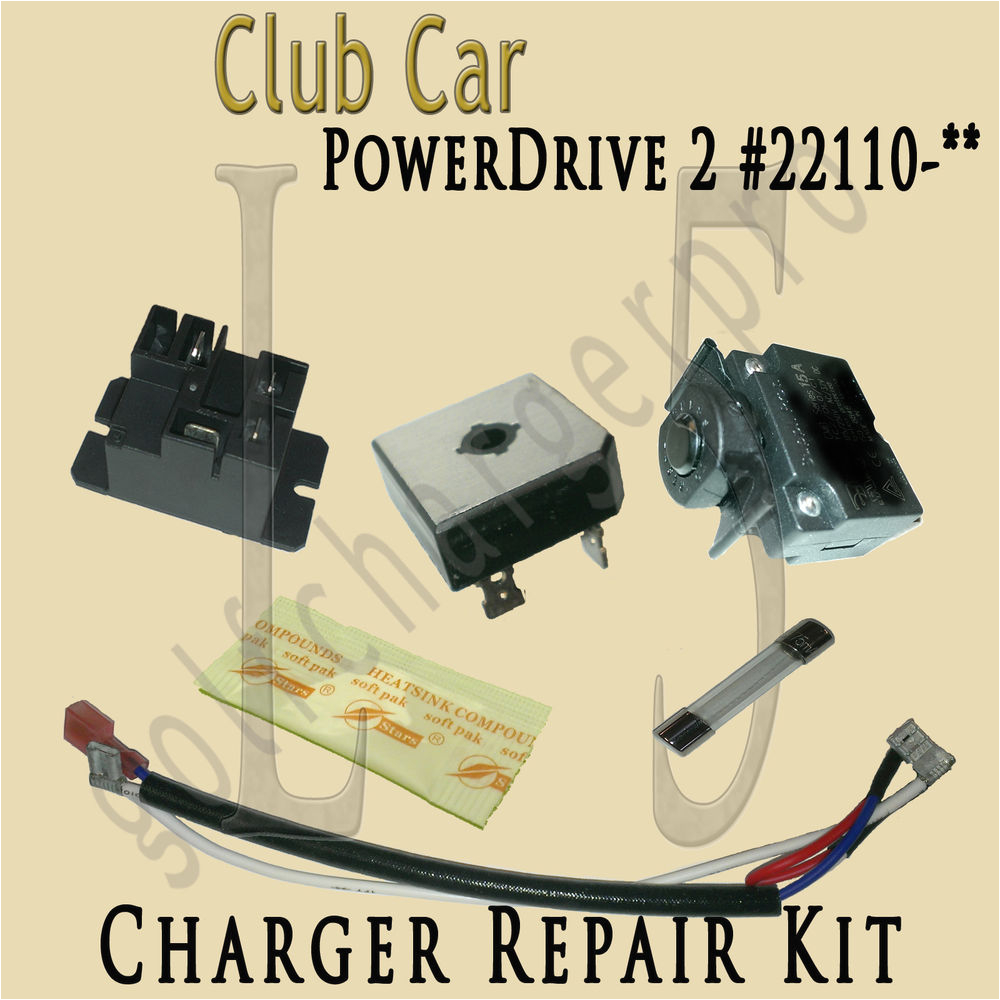club car golf car cart powerdrive 2 charger repair kit model 22110 level 5 ebay