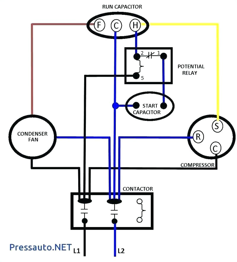 ac motor capacitor wiring diagram forward blower unique fan relay hp single phase of full