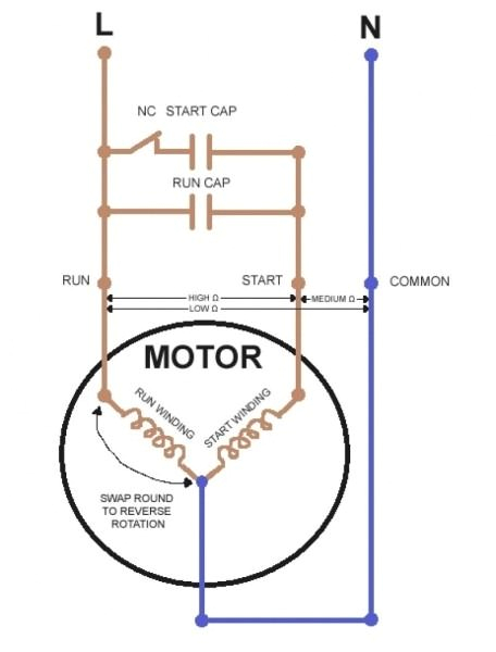single phase forward reverse wiring diagram diagram refrigerator single phase motor wiring group picture image by tag