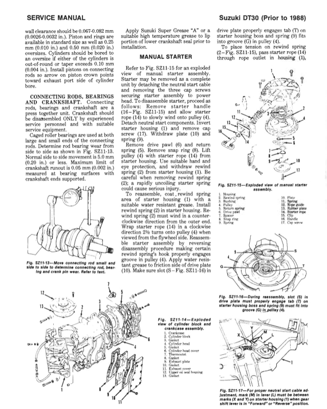 piston to cylinder 5 service manual