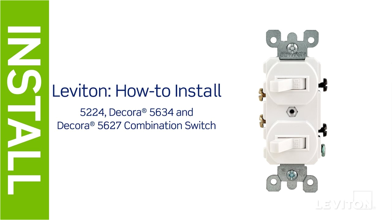 leviton presents how to install a combination device with two leviton double rocker switch wiring diagram leviton double switch wiring diagram