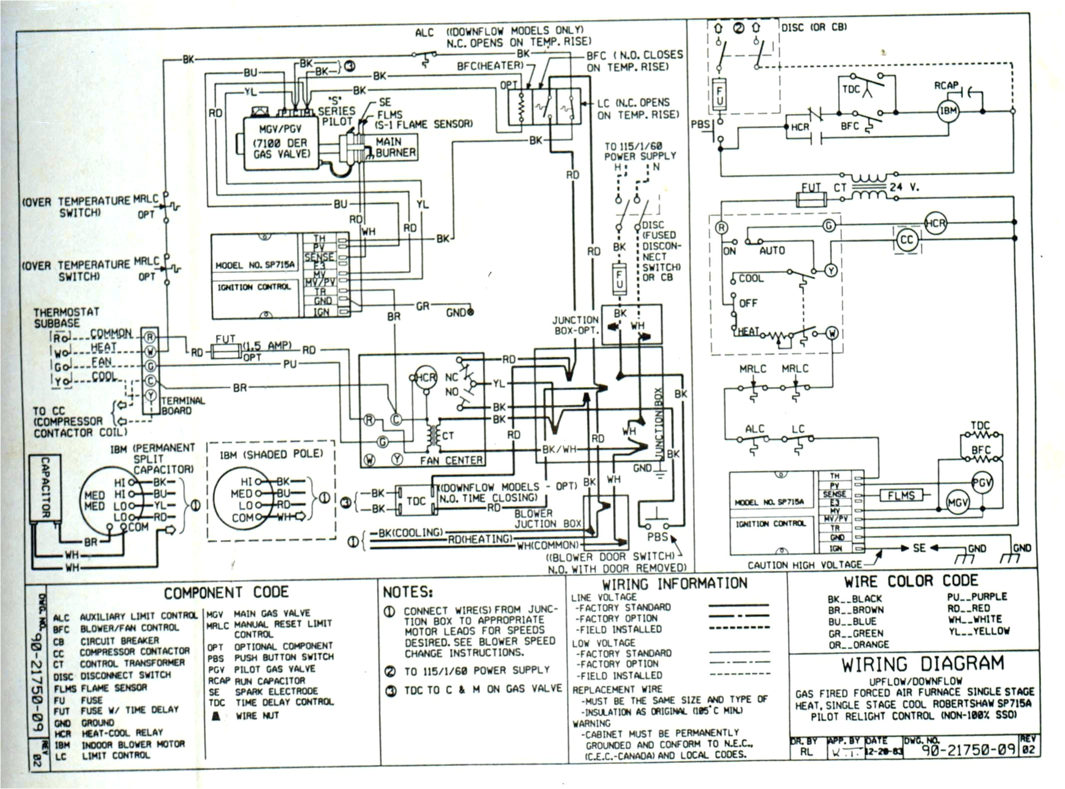 trane wiring schematics