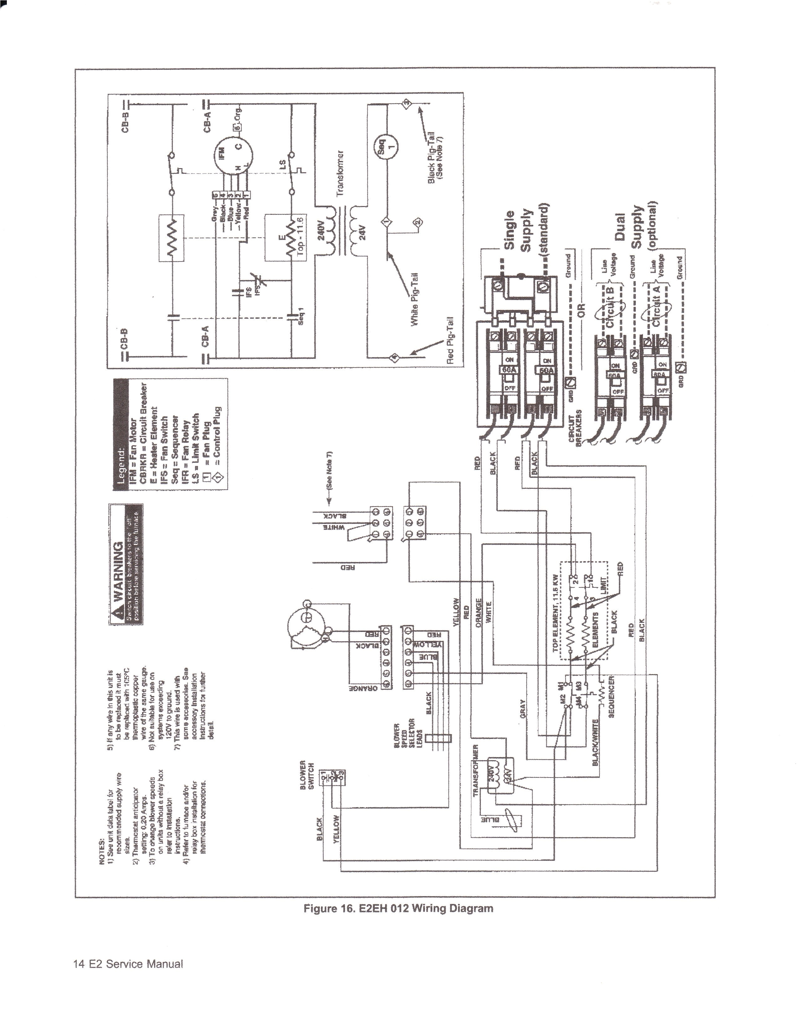 nordyne wiring diagram electric furnace