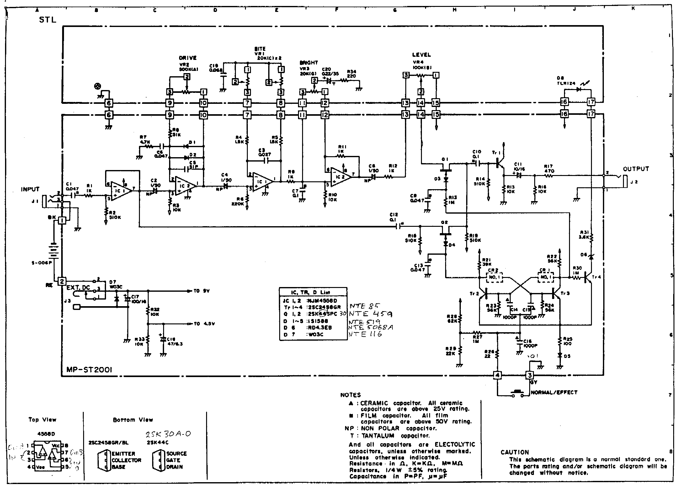 the schematic can be presently found here http www experimentalistsanonymous com diy schematics distortion 20boost 20and 20overdrive ibanez 20stl gif