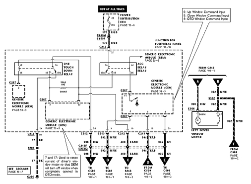 power window switch wiring diagram 1999 lincoln circuit diagram 1999 navigator window switch wiring diagram
