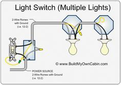 light switch diagram multiple lights