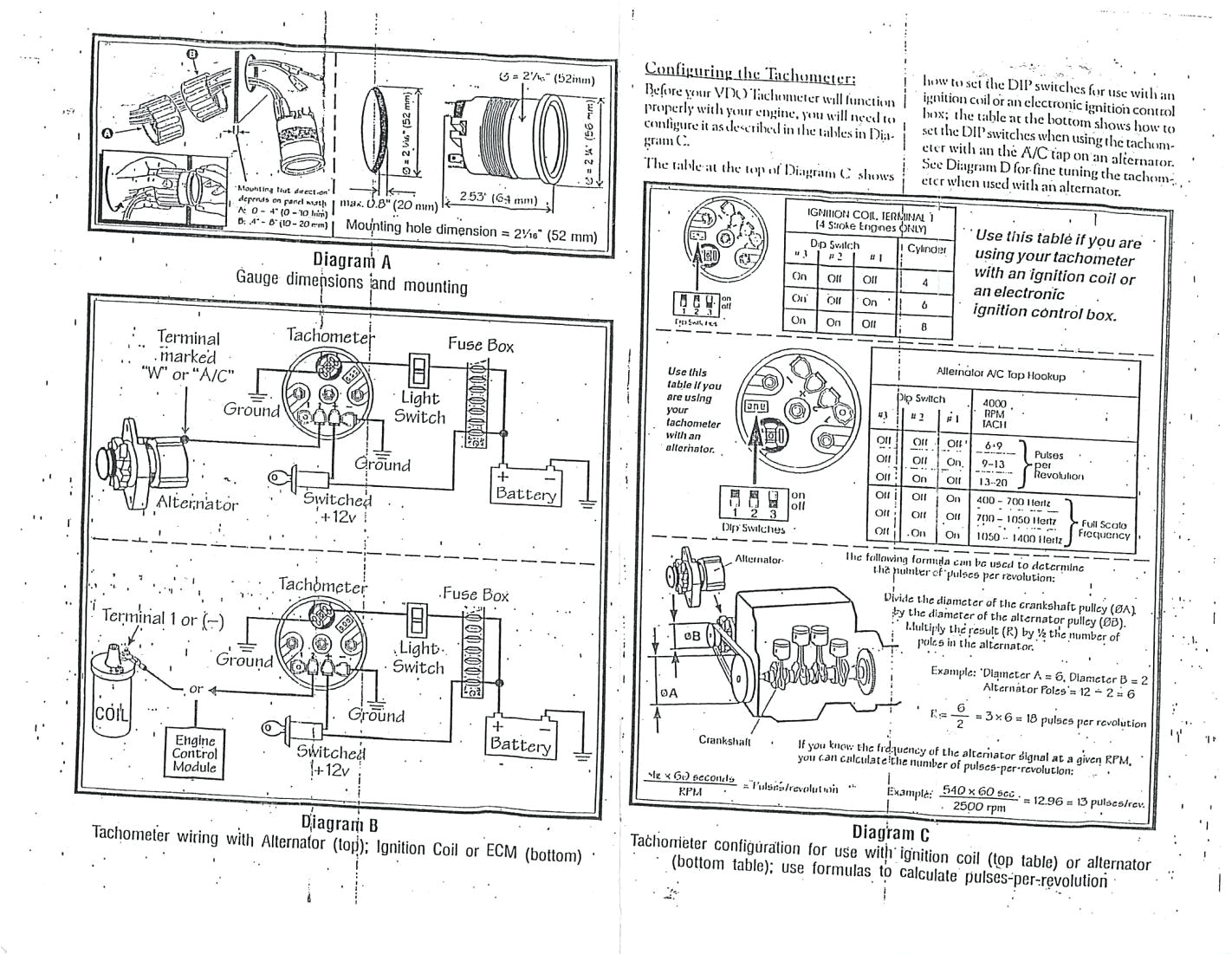vdo tachometer diagram simple wiring diagram schema vdo tachometer diesel vdo rpm gauge wiring diagram