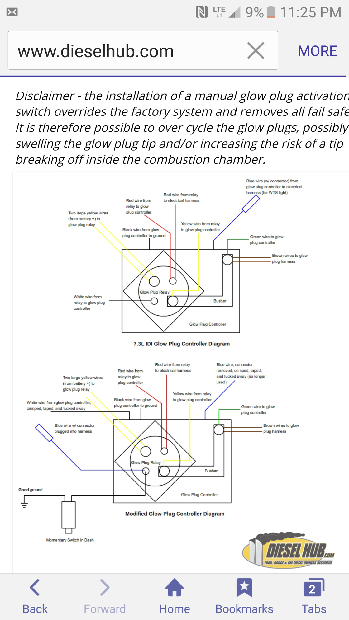 wiring up manual glow plug switch ford truck enthusiasts forums png