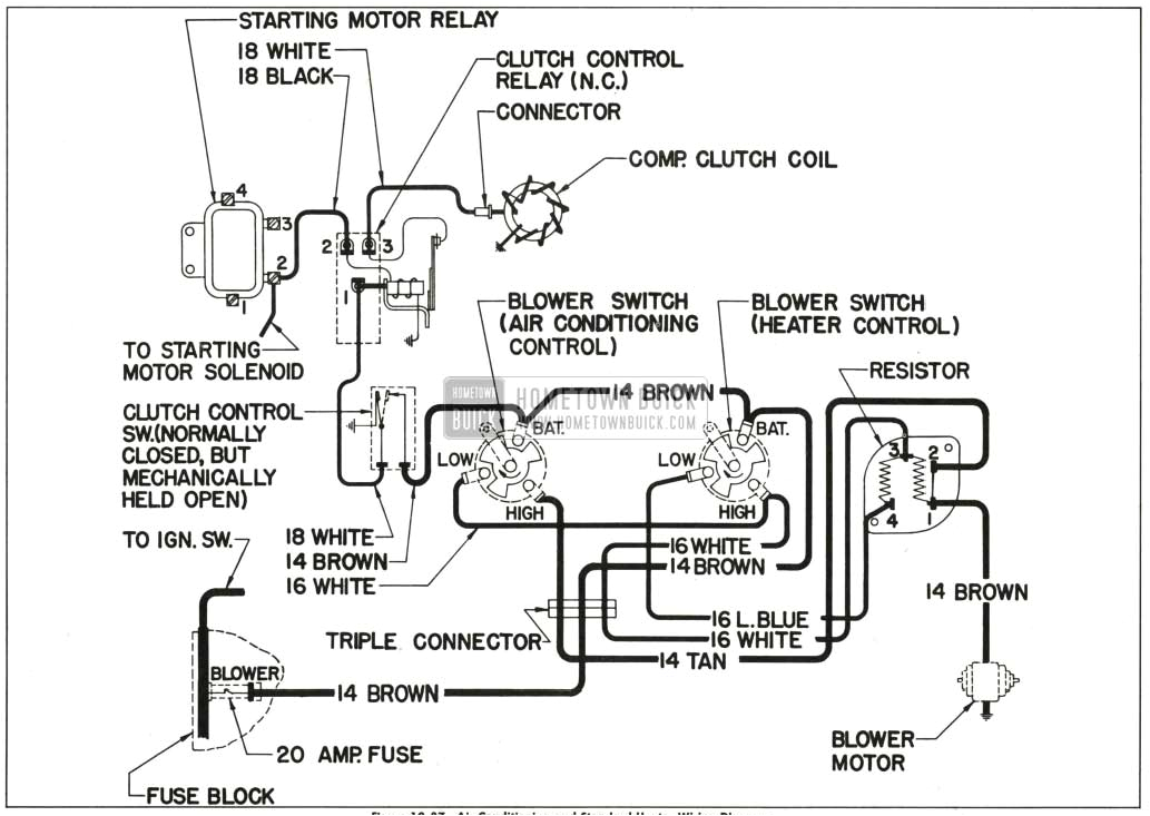 1959 buick air conditioning and standard heater wiring diagram jpg