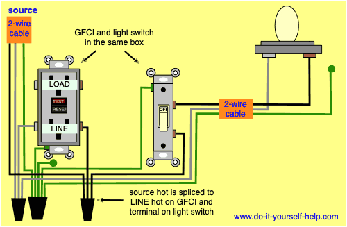 gfci light wiring diagram gif