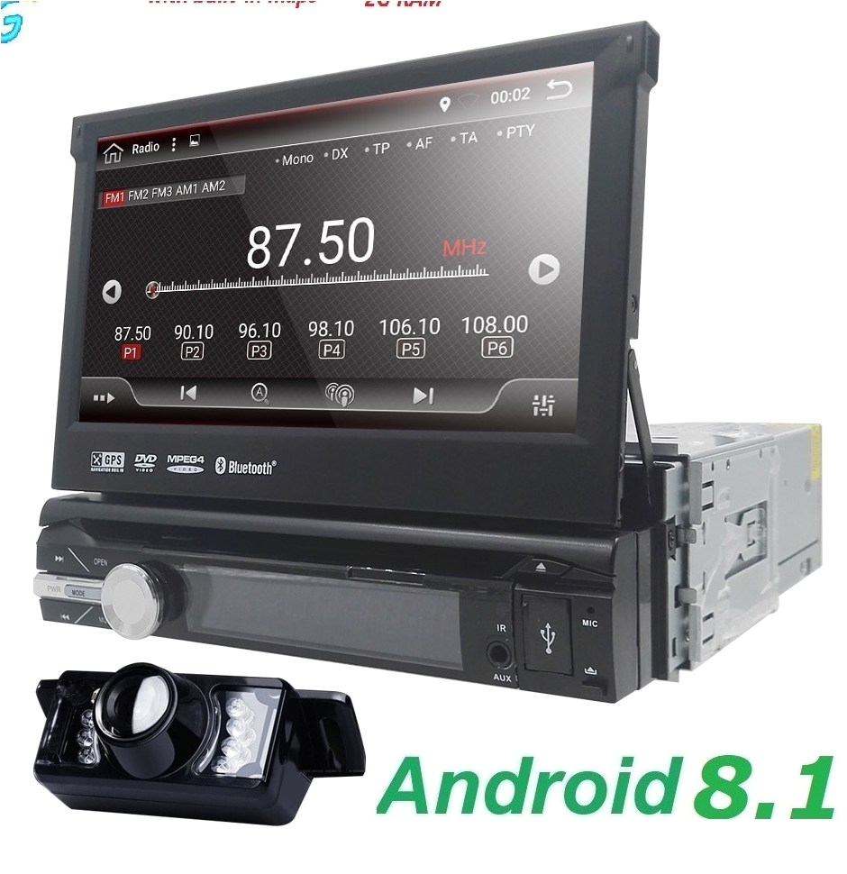 hizpo universal 1 din android 8 1 1024 600 quad core car dvd player autoradio for jpg