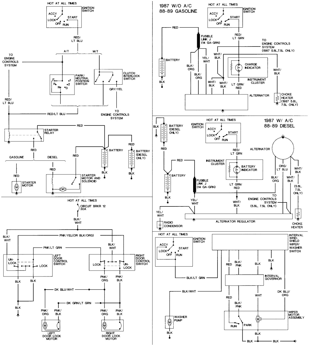 1991 ford f150 starter solenoid wiring diagram