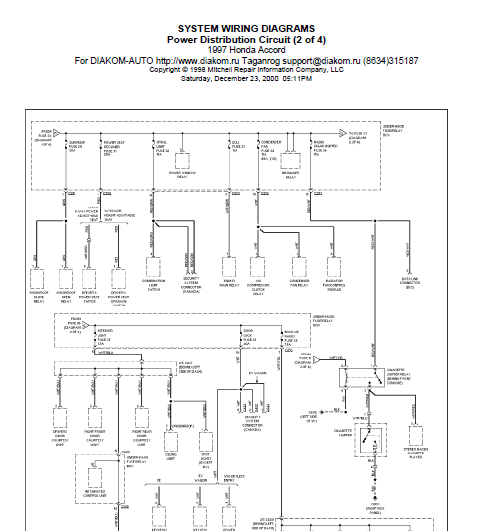 1994 honda accord wiring diagram collection