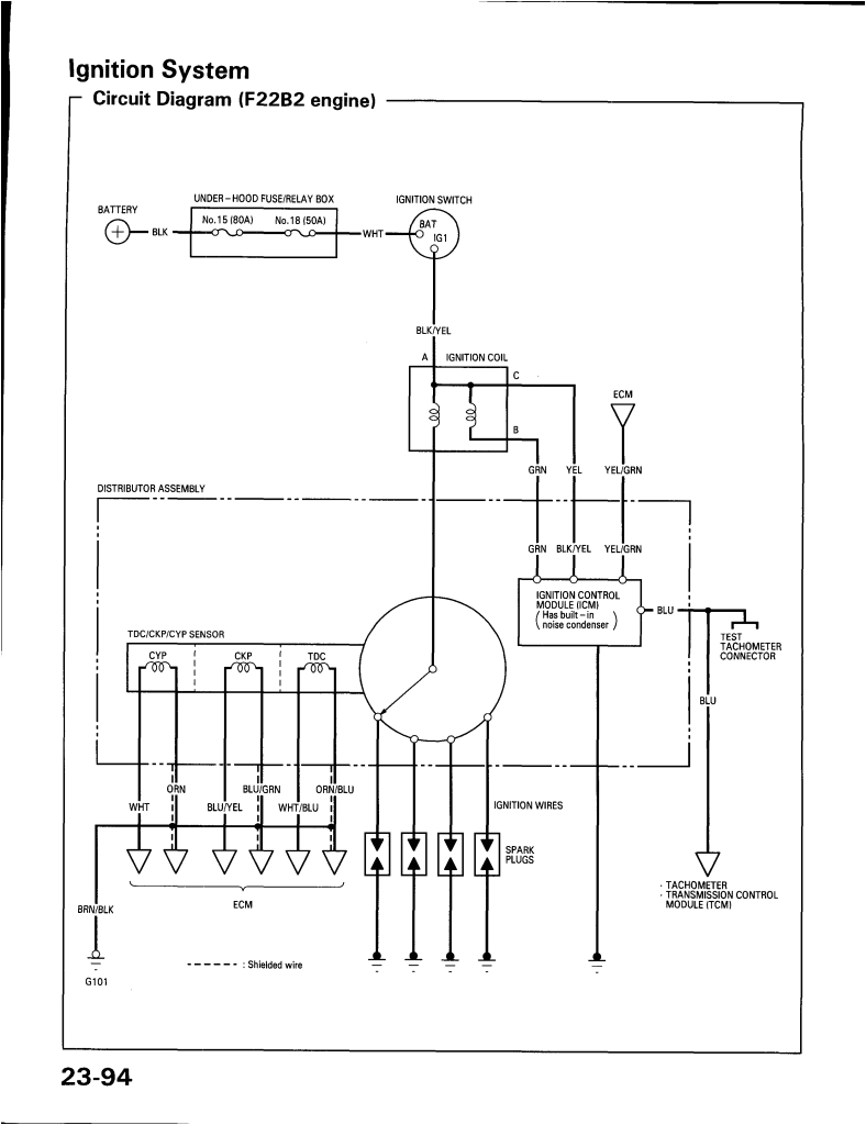 wiring diagram honda accord 1994