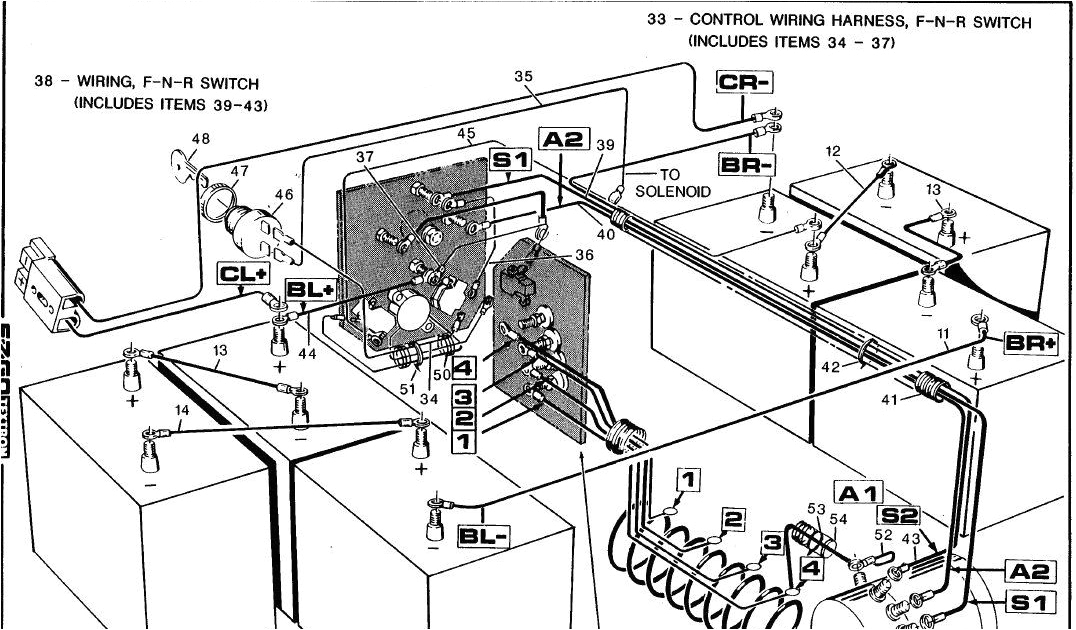gas club car wiring diagram 1992