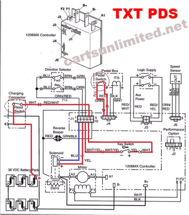 2015 ezgo txt 48 volt wiring diagram