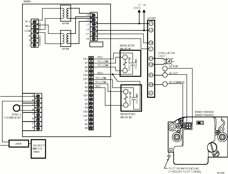 honeywell zone control wiring diagram