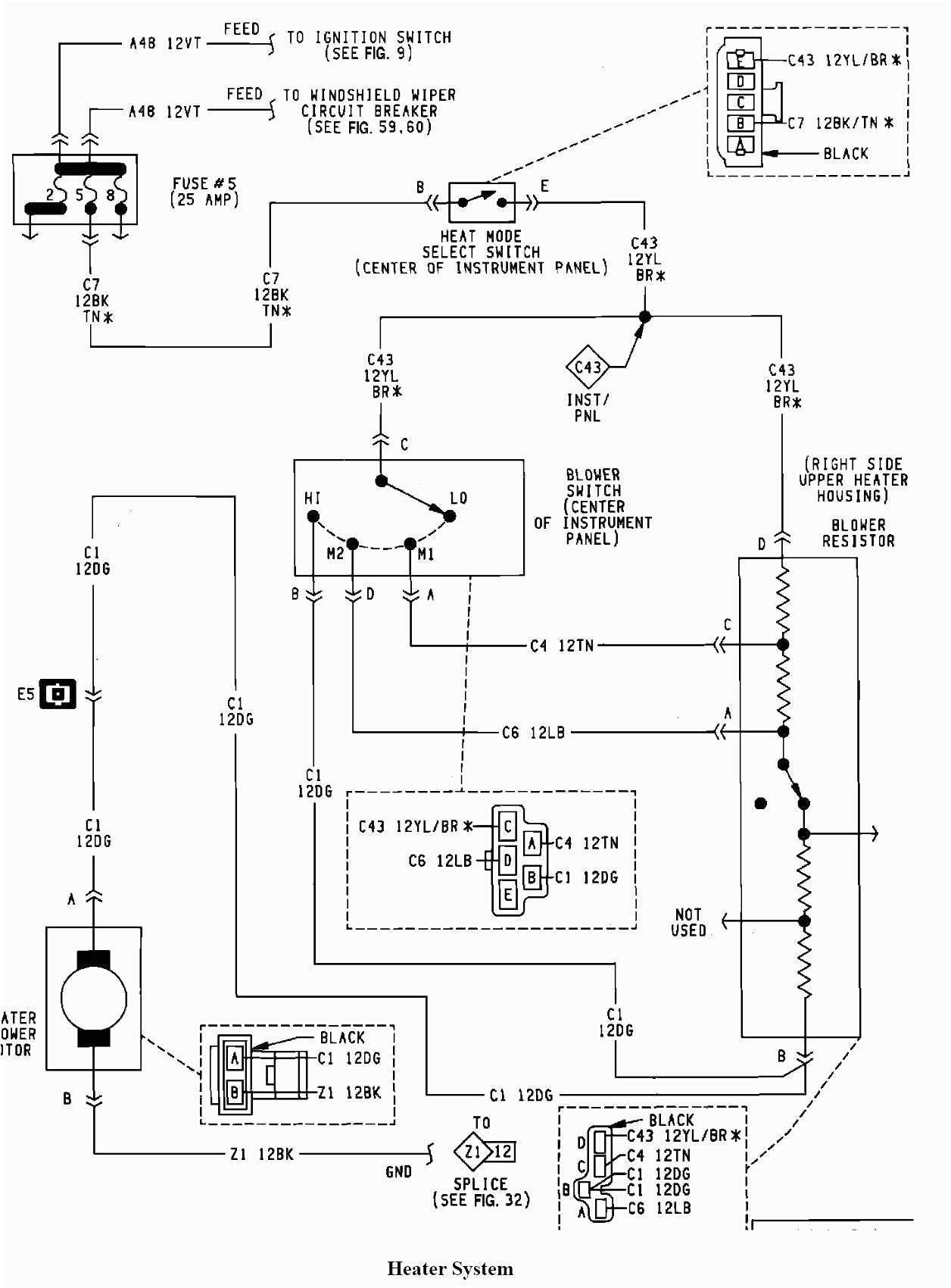 1993 jeep wrangler wiring schematic