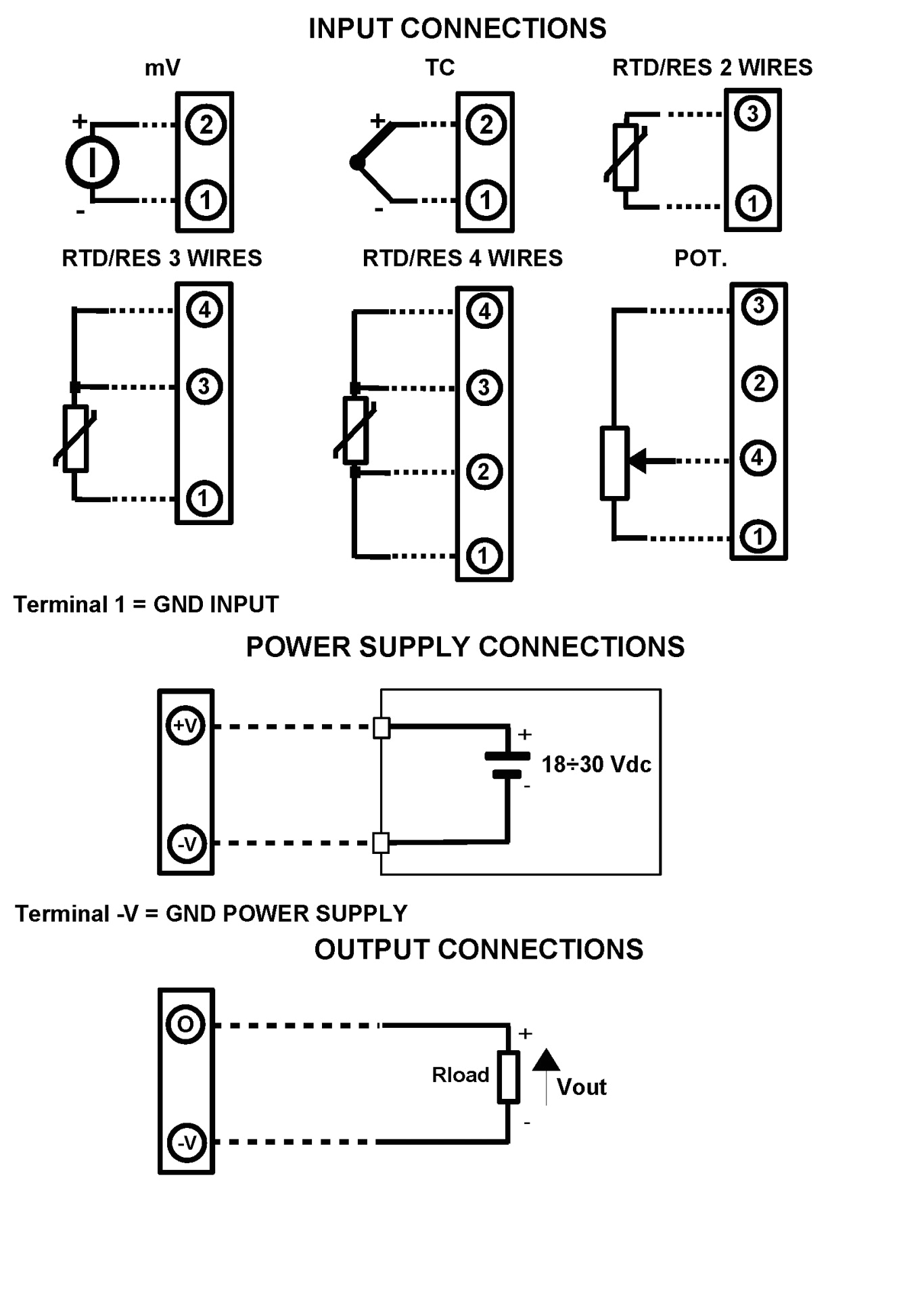 pt100 sensor wiring diagram