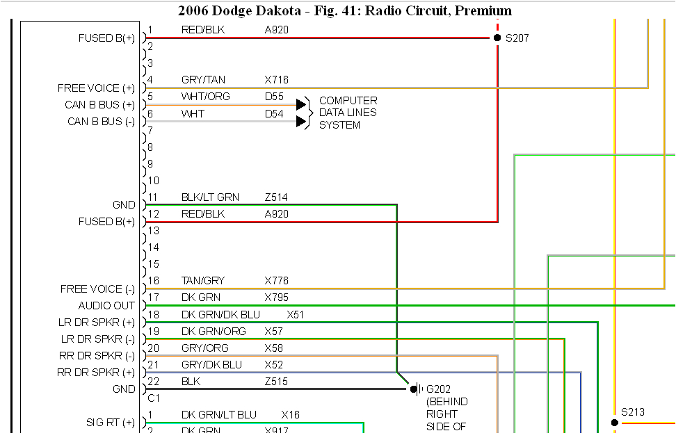 2006 Dodge Dakota Stereo Wiring Diagram I Cut My Wiring Harness for My Factory Stereo because the