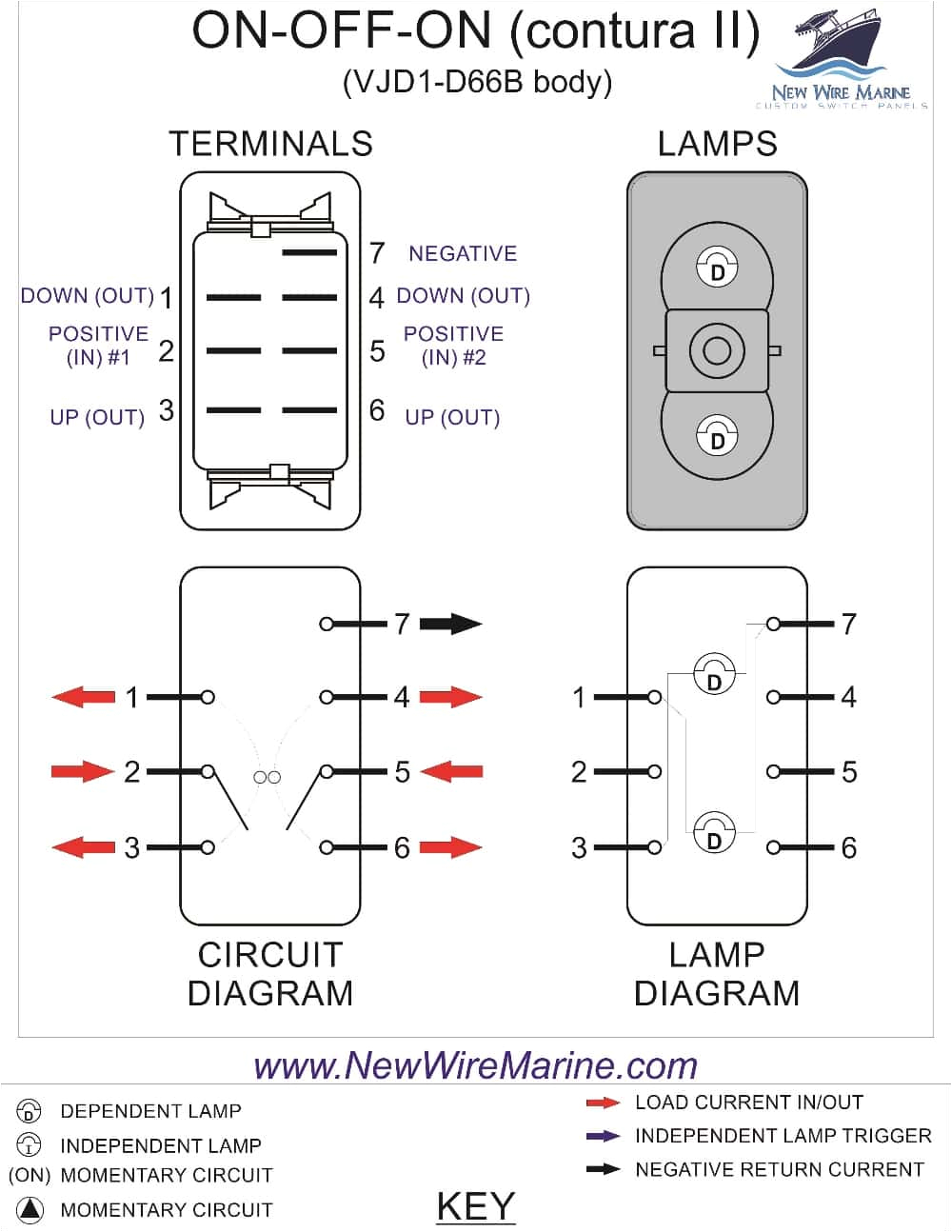 7 Pin Switch Wiring Diagram 7 Pin Rocker Switch Wiring Diagram