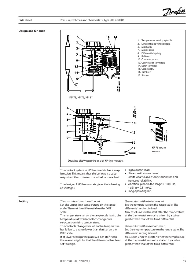 danfoss pressure switch wiring diagram